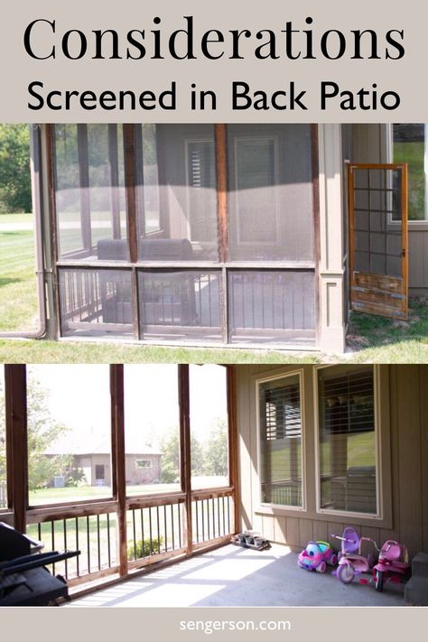 Problems with Screened-In Porches (Things You Really Need to Know) Screened Front Porches, Back Porch Makeover, Screened In Porch Diy, Back Porch Designs, Design Per Patio, Screened Porch Decorating, Porch Design Ideas, Screened Porch Designs, Screened In Deck