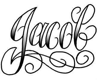 Jacob Tattoo, Hd Tattoos, Tattoo Lettering Alphabet, Ambigram Tattoo, Names Tattoos For Men, Tattoo Fonts Cursive, Lettering Styles Alphabet, Cursive Tattoos, Tattoo Practice