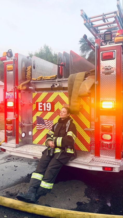 Firefighter Humor, Danielle Savre, Female Firefighter, Sons Graduation, Rocky Balboa, Chicago Fire, Fire Rescue, Fire Dept, Fire Station