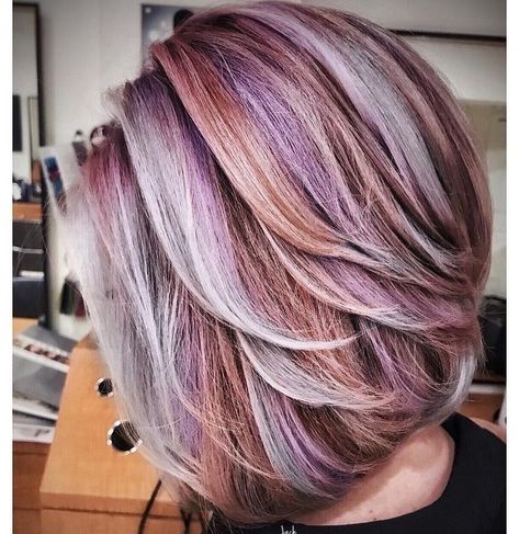 Hairstyles For Thinning Hair, Blonde Ideas, Blonde Platinum, Hair Color Blonde, Hair Color Rose Gold, Hair Streaks, Hair Color Pastel, Platinum Rose Gold, Hair Color Purple