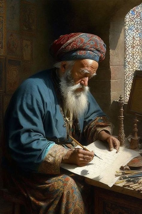 Alan Lee Art, Old Man Pictures, Human Figure Sketches, Best Nature Images, Oil Painting Nature, Islamic Art Canvas, Persian Art Painting, Person Drawing, Dance Paintings