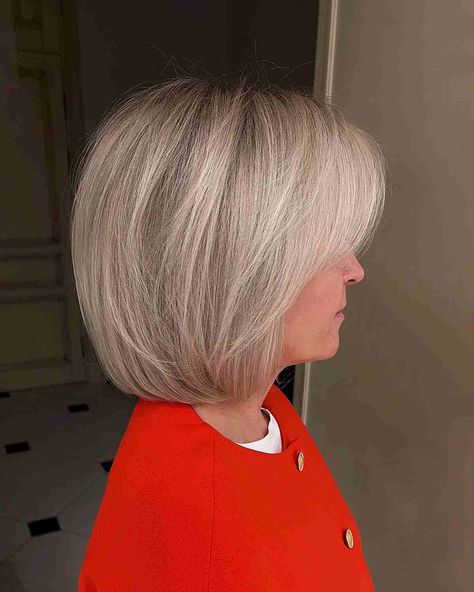 Classic Bob Haircut Older Women Over 50, Short To Medium Length Haircut For Older Women, 2023 Hair Bobs For Women, Bob Hairstyles For 60+, Best Bobs For 2023, Senior Bob Haircut, Hair Bobs Medium Shoulder Length Over 50, Bob Haircuts For Women With Fine Hair, Bob Hairstyle Women 2023