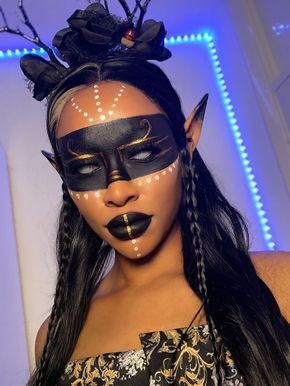 Dark Fairy Makeup Halloween, Dark Elf Halloween, Elf Halloween Makeup, Fairy Makeup Halloween, Dark Fantasy Makeup, Aesthetic Girl Drawing, Scary Witch Makeup, Dark Fairy Makeup, Elf Halloween