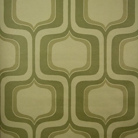 Wallpaper Mid Century Modern, Wallpaper Mid Century, 1970s Wallpaper, 60s Wallpaper, Verde Vintage, Vintage Wallpapers, 1970s Decor, 70s Decor, Motif Vintage