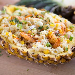 Pineapple Shrimp Luau for a Tropical Island Dinner at Home - Chef Dennis Luau Ideas, Pineapple Shrimp, Shrimp Boats, Luau Food, Seafood Dinner Recipes, Healthy Entrees, Shrimp Dinner, Shrimp And Rice, Shrimp Recipes For Dinner