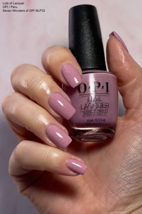 Opi Mauve Nail Polish, Opi Seven Wonders Of Opi, Mauve Nail Color Opi, Inlp Polish Colors, Purple Nail Colors Shades, Opi Purple Shades, Opi Purple Gel Polish, Opi Mauve Colors, Eggplant Nail Color