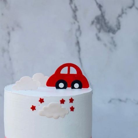 Cars Theme Cake, White Car, Car Themes, Themed Cakes, Red And White, Baking, Cake, Red, 10 Things