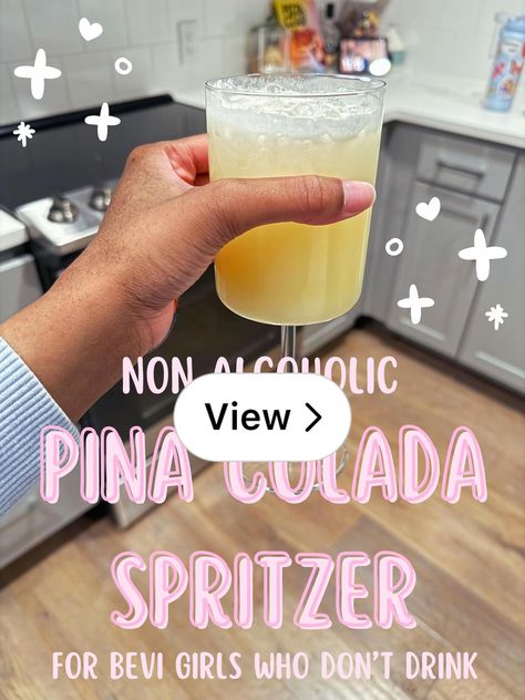 Lemon8 · Pina Colada Spritzer 🧉 · @Destiny Ginger Ale, Fresh Lime, Pineapple Juice, Fresh Lime Juice, Pina Colada, Refreshing Drinks, Non Alcoholic, Mocktails, Yummy Drinks