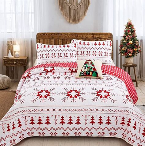 Christmas Tree Bedding, White Shag Rug, Christmas Duvet Cover, Christmas Duvet, Pattern Bedding, Plaid Bedding, Floral Comforter Sets, Full Bedding Sets, Patterned Bedding