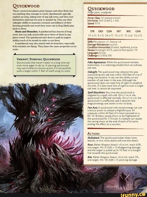 XDD Dnd Tree Monster, D&d Monsters, Plant Monsters, Dm Resources, 5e Monsters, Homebrew Monsters, Dnd Monster, Dnd Stats, Plant Monster