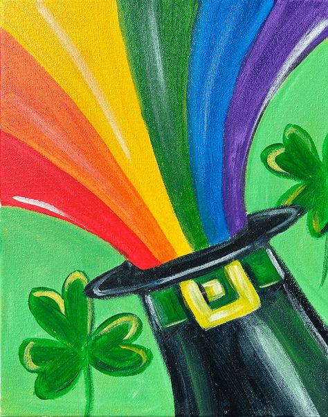 St Patrick’s Day Painting For Kids, St Patricks Day Diy Painting, Saint Patricks Day Window Art, 5th Grade St Patricks Day Art, St Patricks Day Paintings On Canvas Kids, St Patricks Day Window Painting Ideas, Saint Patricks Day Paintings, March Painting Ideas For Kids, Saint Patrick Art