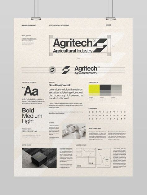 Download a Professional Brand Guidelines Poster Template Brand Guide Design Layout, Brand Logo Guidelines, Logo Guidelines Brand Book, Poster Branding Design, Brand Identity Poster, Branding Guidelines Design, Instagram Infographic Design, Branding Document, Graphic Standard Manual