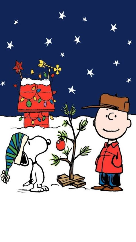 A Charlie Brown Christmas, Charlie Brown Christmas Tree, Illustration Noel, Peanuts Christmas, Brown Christmas, Disney Vintage, Snoopy Love, Christmas Time Is Here, Charlie Brown Christmas