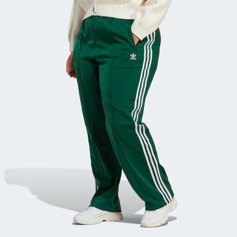 adidas Adicolor Classics Firebird Tracksuit Bottoms (Plus Size) - Green | adidas UK Bree Westbrooks, Adidas Firebird, Adidas Trousers, Adidas Adicolor, Green Adidas, Green Joggers, Tracksuit Pants, Adidas Track Pants, Adidas Track