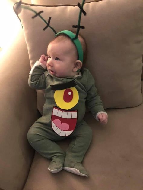 Plankton Costume, Baby Costumes, Baby Things, Onesies, Baby Onesies, Baby Face, Birthday, Closet