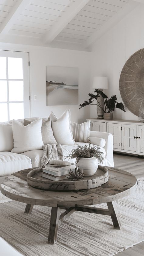 55 Coastal Living Room Ideas To Make Your Home Cozy And Classy Coastal Casual Living Room, Modern Coastal Interior Design, Coastal Style Living Room, Coastal Living Room Ideas, Make Your Home Cozy, Hamptons Coastal, Coastal Room, Bohemian Coastal, Casual Coastal