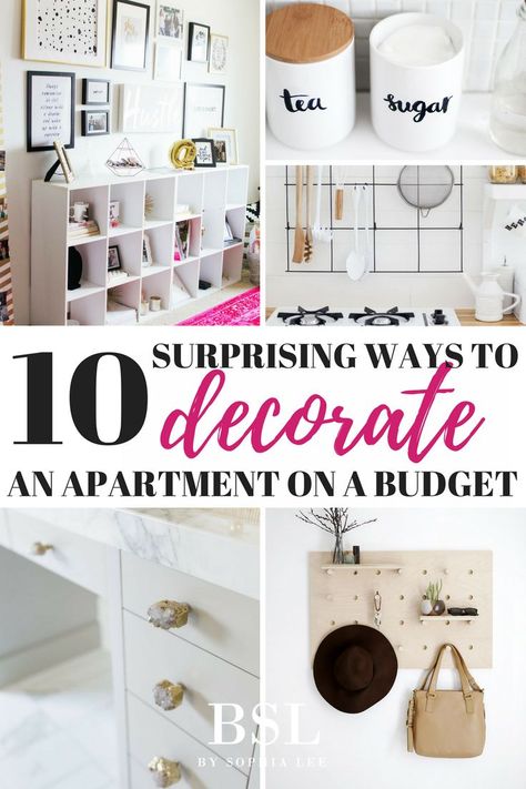 My apartment has never looked better since using these apartment decorating tips! If you just moved into an apartment or want to update yours, I highly recommend checking out this post on college apartment decor. Apartment Decorating College, College Living Room Decor, Apartment On A Budget, Apartment Bedding, Sophia Lee, College Apartments, Small Apartment Bedrooms, Moving Apartment, College Bedroom