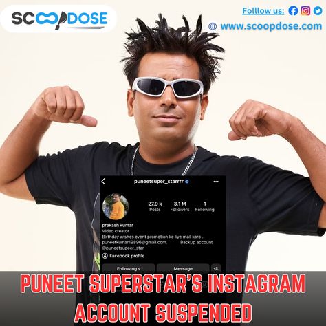 What Really Happened to Lord Puneet’s Instagram Account? https://scoopdose.com/puneet-kumar-instagram-account-deactivated #puneetsuperstar #Lord #Puneet #Superstar #scoopdose #INSTAGRAM #JioCinema #BiggBossOTTSeason2 #SalmanKhan #BiggBosOTT2 #AbhishakMalhan #ElvishYadav #lordpuneet #mcstan #biggboss Lord Puneet Superstar, Puneet Superstar, What Really Happened, Event Promotion, Facebook Profile, Salman Khan, Instagram Accounts, Birthday Wishes, Instagram Account