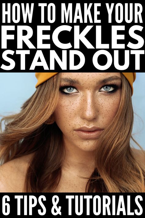 How To Make Your Freckles Pop, Light Makeup For Freckles, Hair Colors For Pale Skin And Freckles, Foundation For Freckled Skin, Makeup For Freckles And Brown Eyes, Natural Makeup Looks With Freckles, Makeup Looks For Freckled Skin, Fall Makeup Fair Skin, Hair Color Ideas For Freckles Faces