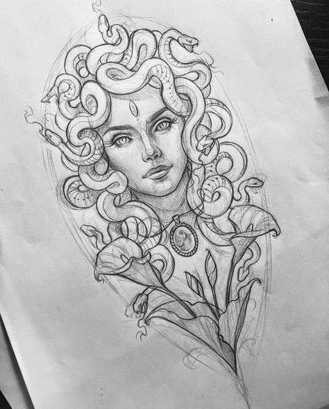 Branches Of Art, Medusa Tattoo Design, Medusa Art, Kunst Tattoos, Greek Mythology Tattoos, Jellyfish Tattoo, Tattoo Zeichnungen, Men Tattoos, Geniale Tattoos