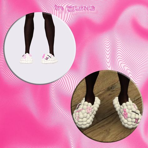 Pink Sims 4, Sims Blender, Coco Games, Sims Shoes, Sims 4 Nails, Sims 4 Couple Poses, Bubble Slides, Sims 4 Tsr, Sims 4 Traits