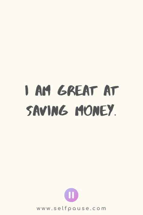 i am great at saving money Savings Affirmations, Financial Affirmations, Money Vision Board, Vision Board Images, Business Inspiration Quotes, Vision Board Photos, Money Wealth, Vision Board Pictures, Dream Vision Board