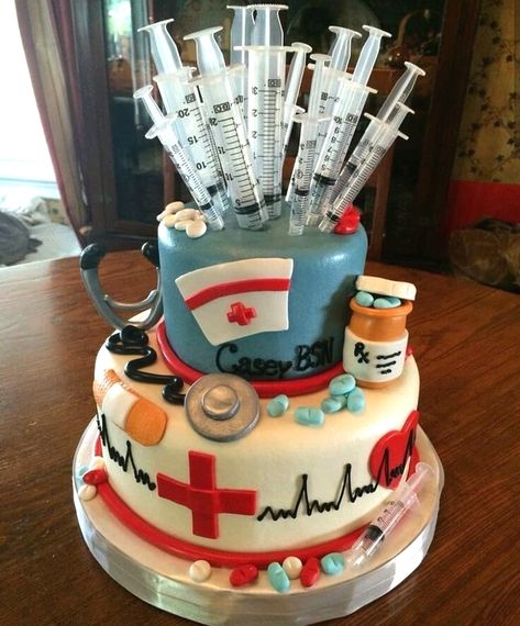 Nurse Life on Instagram: “Love to tag? Please do! #nurseryideas #nurseproblems #nurseryart #nurseryinspo #nurse #nurserydecor #nurselife💊💉 #nursememe #nurseprobs…” Graduation Cake, Nursing School, Nursing, Birthday Cake, Medical, Cake, Birthday