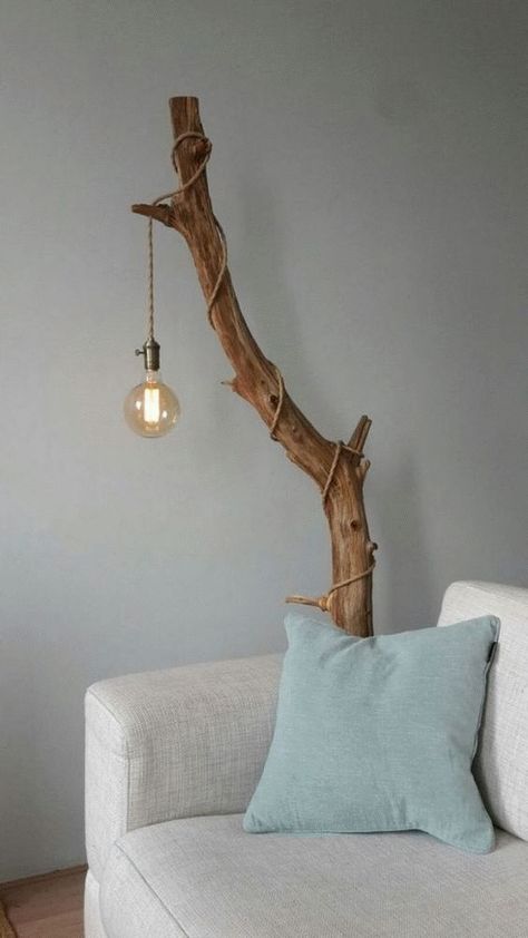 Dholki Decor, Industrial Pendant Lamps, Cool Lamps, Industrial Pendant Lights, Industrial Pendant, Tree Branch, Design Living, Design Case, Handmade Home