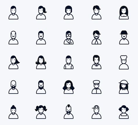 People and User Icons People Icon Design, Line Art Icons, Person Icon, Architecture Icons, Human Icon, Education Icon, People Icon, Doodle Icon, Simple Icon