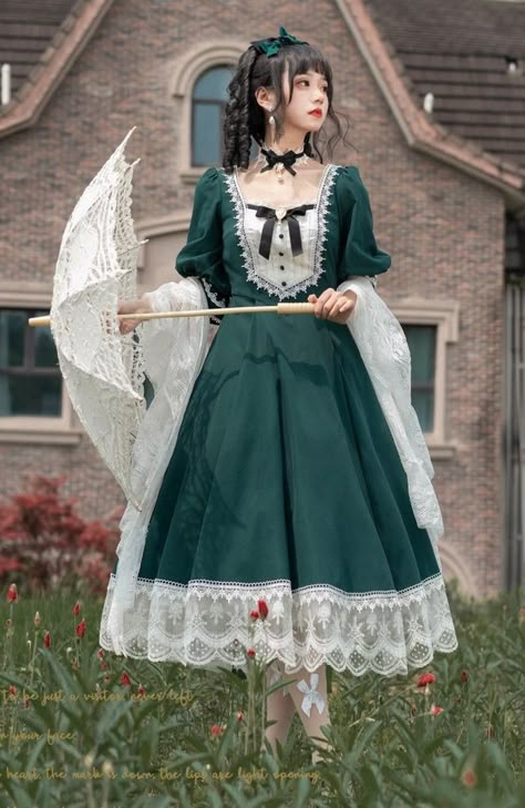 Era Victoria, Gaun Abad Pertengahan, Shopping Link, Op Dress, Classic Lolita, Old Fashion Dresses, فستان سهرة, Dress Back, Fairytale Dress