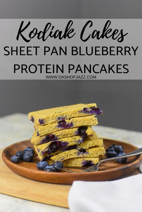 Protein Pancake Sheet Pan, Sheet Pan Protein Pancakes, Protein Sheet Pan Pancakes, Ww Baking, Kodiak Protein Pancakes, Kodiak Cakes Recipe, Blueberry Protein Pancakes, Macro Diet, Ww Breakfast