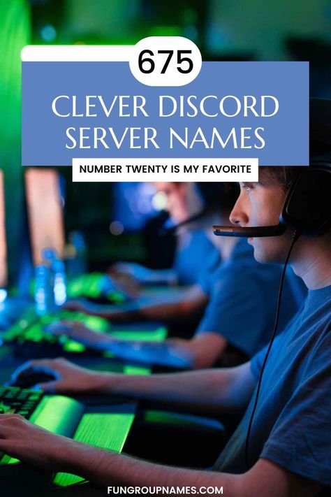 Explore over 675 unique Discord server names! Perfect for gaming, study groups, hobbies, and more. Find your ideal server name today! Discord Group Names, Discord Server Name Ideas, Discord Server Names, Server Name, Group Names, Name Games, Life Group, Name Ideas, Ideas Family