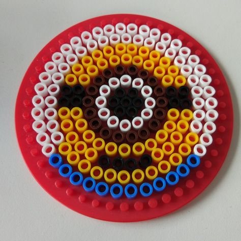 Circle Hama Beads, Pyssla Ideas Circle, Perler Beads Circle, Circle Perler Bead Patterns, Melty Bead Designs, Hama Art, Melty Bead Patterns, Hama Beads Design, Perler Crafts