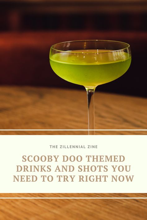 Scooby snack shot recipes Scooby Doo cocktail Scooby shot cocktail recipe velma cocktail Daphne cocktail shaggy cocktail Scooby Doo Cocktail, Scooby Doo Themed Drinks, Scooby Doo Drink Cocktails, Scooby Snack Shot Recipes, Scooby Snack Cocktail, Scooby Snack Shot, Mystery Gang, Scooby Doo Movie, Melon Liqueur