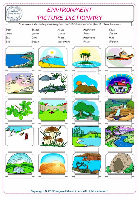 Environment Vocabulary Matching Exercise ESL Worksheets For Kids And New Learners Environment Vocabulary English, Environment Worksheets For Kids, Esl Worksheets For Kids, Reading Foundational Skills, Worksheets For Class 1, Phonics Worksheets Free, 4th Grade Math Worksheets, Vocabulary Exercises, Geographical Features