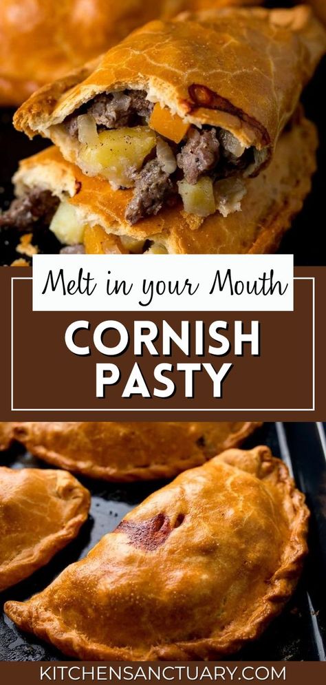 Traditional Cornish Pasty Recipe, Pasty Recipe Michigan, Cornish Pastry, Savory Hand Pies Recipes, Pasty Recipe, Cornish Pasty, Hand Pies Savory, Pasties Recipes, Meat Pie Recipe