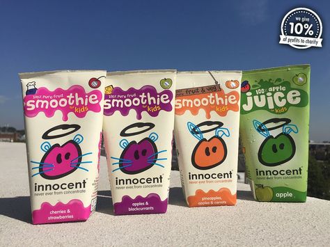 innocent drinks (@innocent) | Twitter Innocent Drinks, Peach Smoothie Recipes, Yogurt Packaging, Fruit Vegetable Smoothie, Aesthetic Drink, Lime Pickles, Vegetable Juices, Childrens Meals, Fruits For Kids