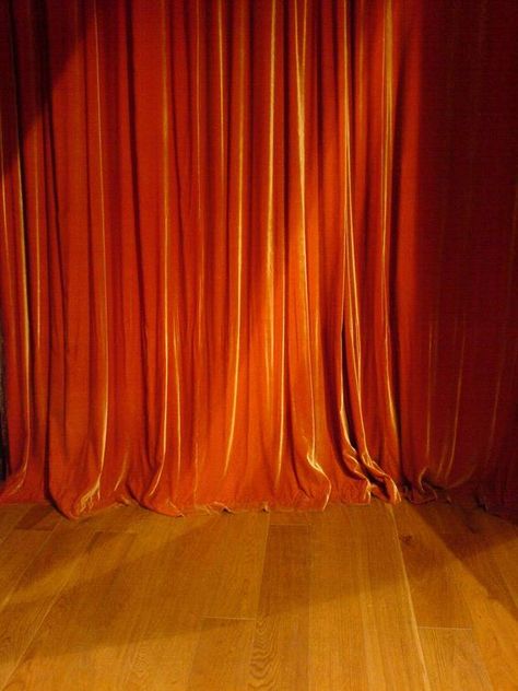 Curtains Orange, Burnt Orange Curtains, Orange Drapes, Orange Room, Theatre Curtains, Orange Curtains, Stage Curtains, Orange Rooms, Orange Bedding