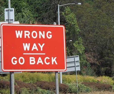 Wrong Way! Go Back! - Dan Smith on planning vs. not planning Funny Street Signs, Memory Strategies, I Salute You, Dan Smith, Post It Note, Smart Quotes, Sat Nav, Road Sign, Amish Country