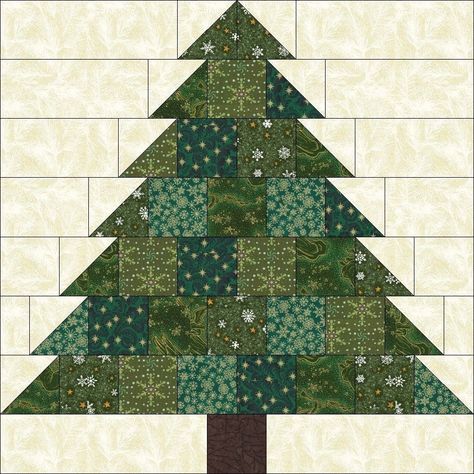 Christmas Tree Quilt Pattern, Christmas Tree Quilt Block, Tree Quilt Block, Cat Quilt Block, Tree Quilt Pattern, Christmas Quilt Blocks, Lap Quilt Patterns, Christmas Tree Quilt, Modern Patchwork