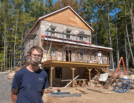 Eco Construction, Asphalt Roof, Natural Building, Foam Insulation, Two Story Homes, Brick Building, The Test, Construction Materials, Home Construction