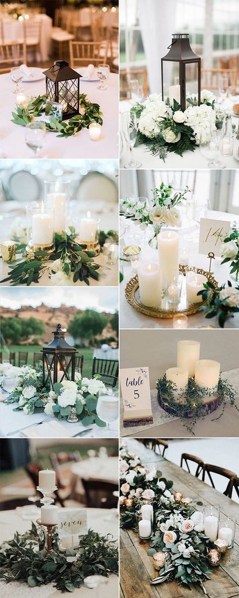 15 Simple But Elegant Wedding Centerpieces For 2019 Trends Check more at https://weddingdream.me/15-elegant-blush-pink-wedding-centerpieces-for-2020-page-2-of-2/2 Simple But Elegant Wedding, Greenery Wedding Centerpieces, Elegant Wedding Themes, Greenery Wedding Decor, Elegant Wedding Centerpiece, Rustic Wedding Decorations, Simple Wedding Centerpieces, Elegant Wedding Reception, Simple Elegant Wedding