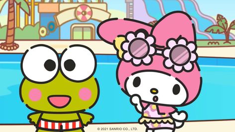 Sanrio Icons Keroppi, My Melody And Keroppi, Hello Kitty And Friends, Hello Kitty Pictures, My Melody, Water Park, Life Art, Youtube Channel, Profile Picture