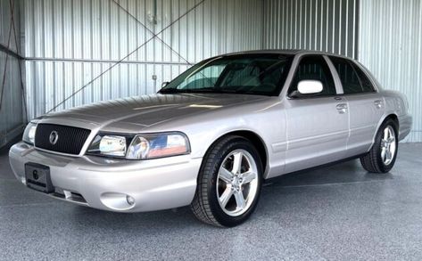 The 2003 Mercury Marauder was a performance version of the luxurious Grand Marquis. This car was put on a pedestal and stayed there for 20 years. Mercury Marauder, Mercury Grand Marquis, Impala Ss, Grand Marquis, Throw In The Towel, Big Car, Rear Wheel Drive, New Tyres, Chevrolet Impala