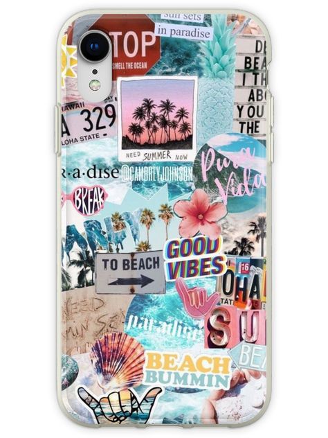 Beach Phone Case, Phone Backgrounds Vintage, Summer Collage, Collage Iphone Case, Collage Iphone, Collage Poster, Aesthetic Phone Case, Mobile Covers, Summer Break