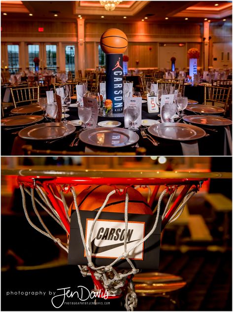 Battleground Country Club Manalapan NJ Mitzvah Photographer- Sports Themed Centerpieces, Basketball Centerpieces, Balloons Centerpieces, Basketball Stadium, Sports Party Centerpieces, Basketball Bar Mitzvah, Sports Centerpieces, Themed Centerpieces, Banquet Centerpieces