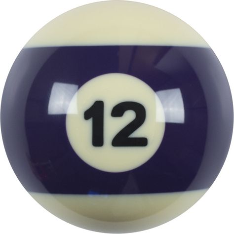 The Numbered 12 Action Standard Replacement Pool Ball is a single replacement pool ball with the number "12" on it, crafted to meet the standard size and quality of pool balls, providing an excellent solution for replacing lost or damaged balls in your pool set.  - Material : Polyresin - Commercial Use : No - Size : 2.25" Billiard Cue Cases, Tiktok Pfp, Snooker Cue, Cue Rack, Cue Cases, Pool Ball, Minimalist Icons, Billiards Pool, Number 12