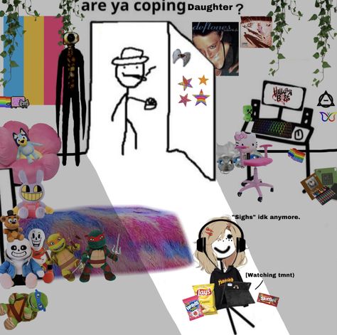 #template #trendy #emo #weirdcore #aesthetic #tmnt Are You Coping Daughter Template, Are Ya Coping Daughter, Tmnt Aesthetic, Are Ya Coping, Tumbler Posts, Weirdcore Aesthetic, Alternative Grunge, Tumbler, Memes