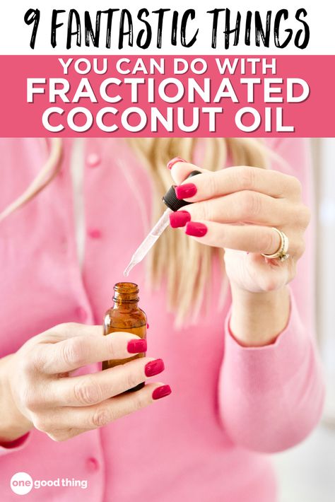 From skin care to shining up appliances, there's no shortage of ways to put fractionated coconut oil to good use! Coconut Oil Diy, Coconut Oil Face Mask, Diy Coconut Oil, Coconut Oil Skin Care, Housekeeping Tips, Coconut Oil Uses, Benefits Of Coconut Oil, Coconut Oil For Skin, Beauty Remedies