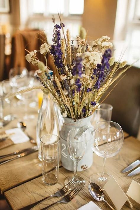 15 Ideas Wedding Dried Flowers Decor ❤ wedding dried flowers decor tender centerpiece Frances Sales #weddingforward #wedding #bride Cheap Wedding Table Centerpieces, Seating Chart Wedding Diy, Intimate Winter Wedding, Rachel Simpson, Dried Flowers Diy, Eliza Jane, Wedding Reception Planning, Deco Champetre, Dried Flowers Wedding